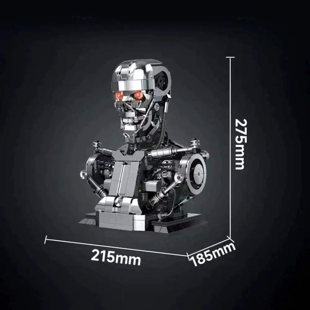 Mecha Skull T800 Bust Lego Compatible Display - ToylandEU™