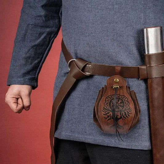 Medieval Money Pouch Belt Bag for Viking Costume Drawstring - ToylandEU