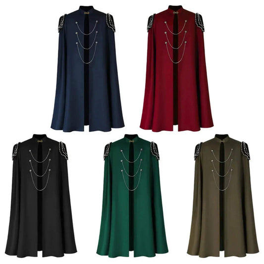 Medieval Warrior King Long Maxi Cloak Cosplay Cape Halloween - ToylandEU