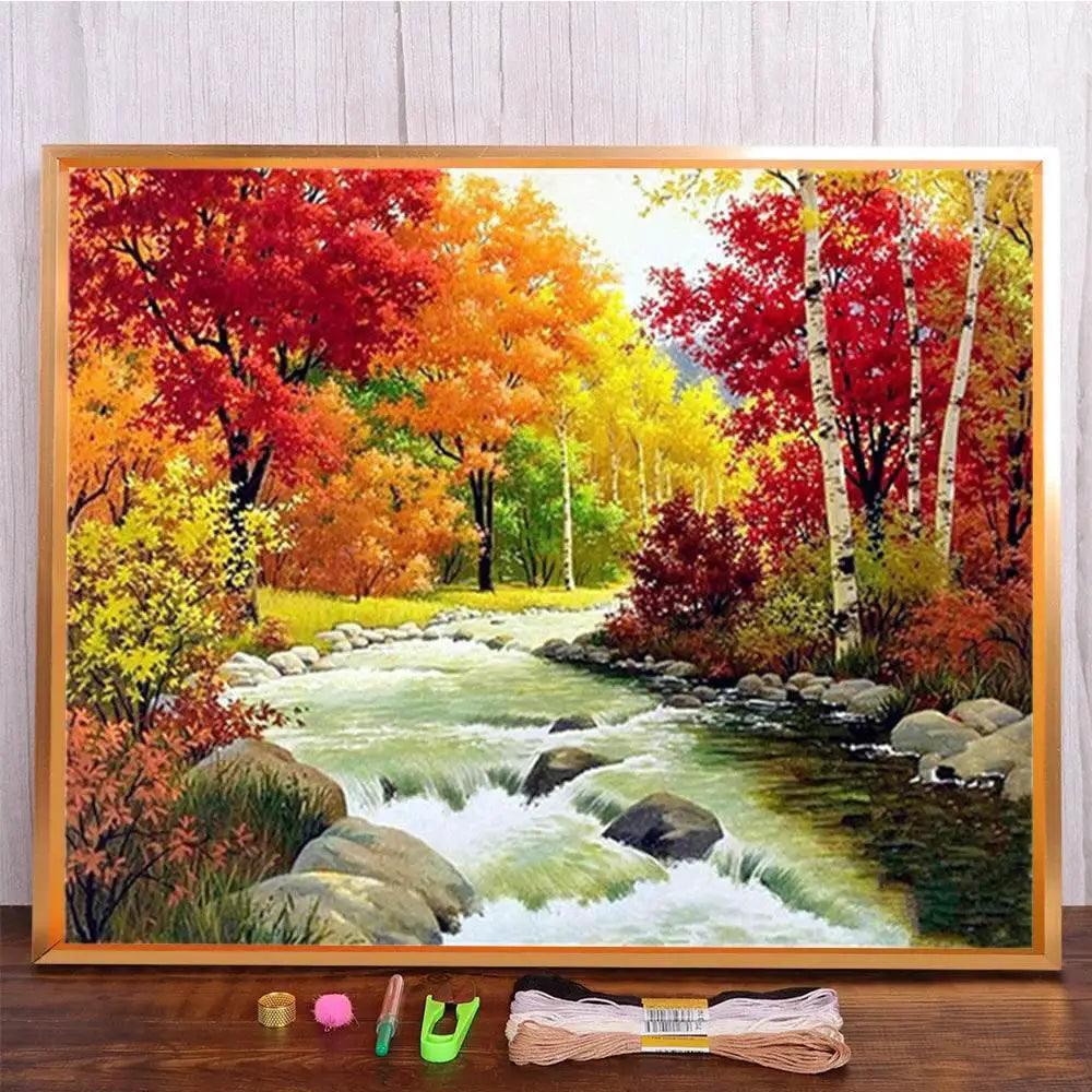 Meian 11CT DIY Cross Stitch Embroidery Kit - Cotton Thread Needlework Craft Set for Stunning Home Decor - ToylandEU™