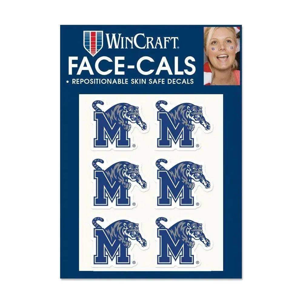Memphis Tigers Face Tattoo Decals Skin Safe Peel And Stick - ToylandEU™
