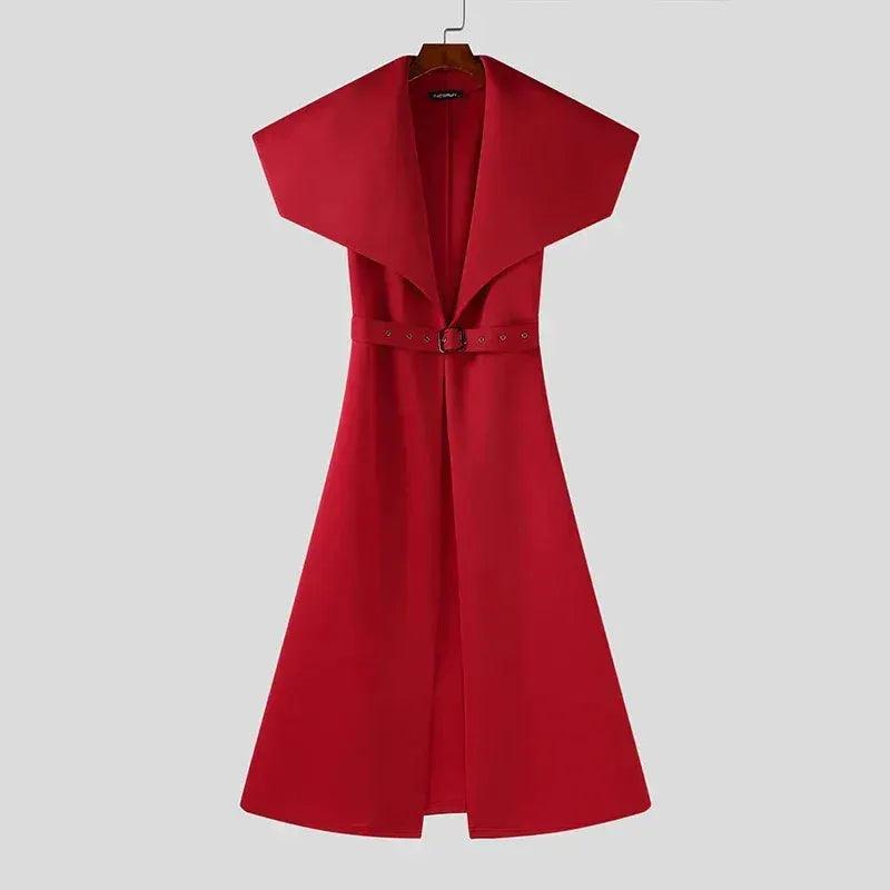 Men's Trench Cardigan With Belt Casual Streetwear - ToylandEU™