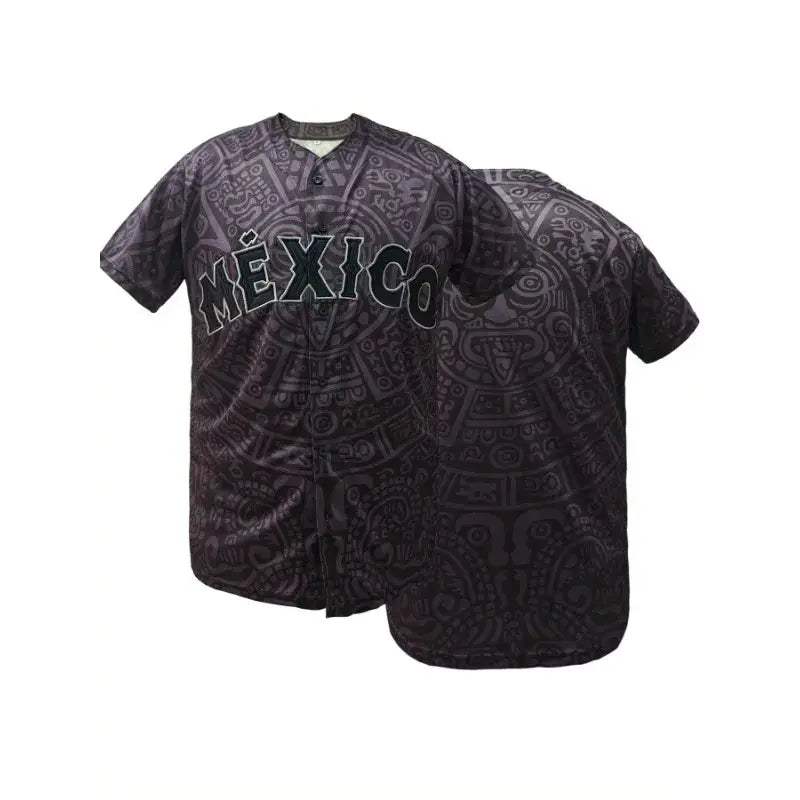 Mens Baseball Jersey Breathable Mexico Embroidered - ToylandEU™