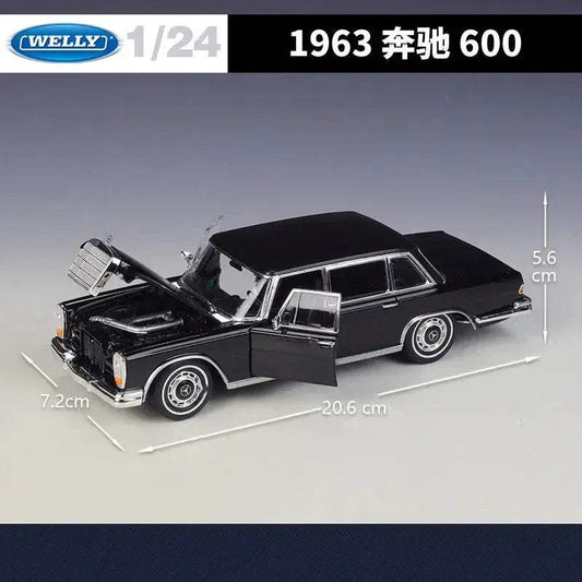 Mercedes Benz 600 Premium Diecast Alloy 1 24 Scale Car - ToylandEU