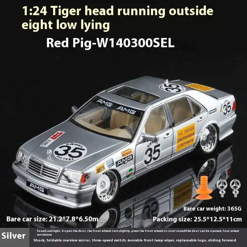 Mercedes Benz S W140 320SEL Diecast 1:24 Metal Car Model with Sound and Light - ToylandEU