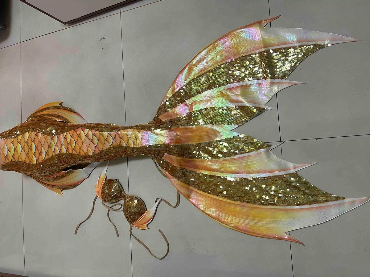 Mermaid Tail Swimsuit | Glitter Design | Toylandeu™