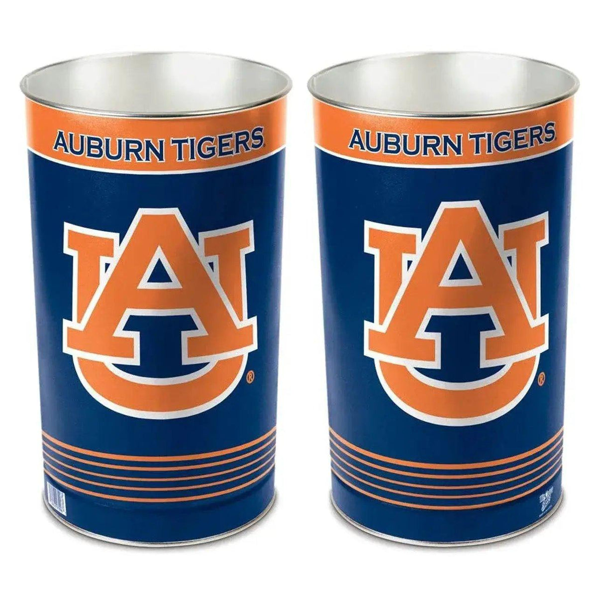 Auburn Tigers Wastebasket 15 Inch Metal Wincraft Decor - ToylandEU™