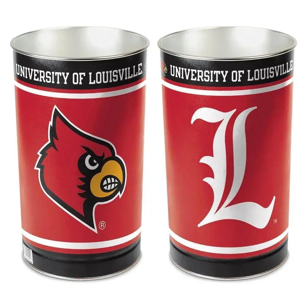 Louisville Cardinals Wastebasket 15 Inch Metal Office Trash - ToylandEU™