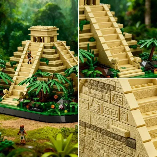 Mexico Mayan Pyramid 1346 Piece Building Blocks Kit - ToylandEU™