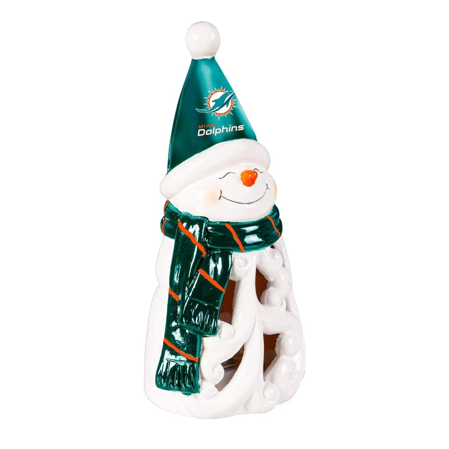 Miami Dolphins 8 Inch LED Snowman Statue Holiday Decor - ToylandEU™