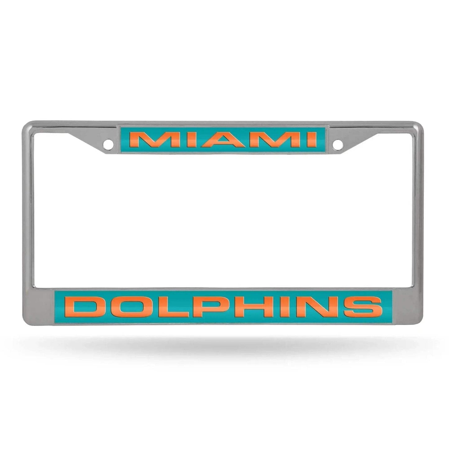 Miami Dolphins License Plate Frame Chrome Green Background - ToylandEU™