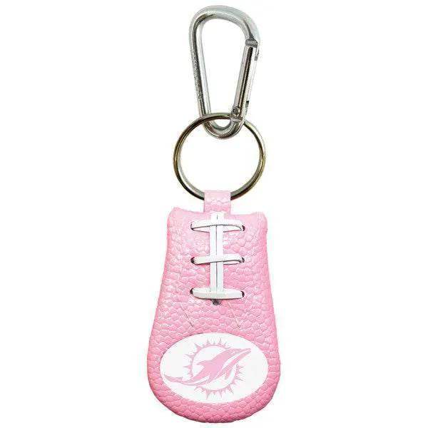 Miami Dolphins Pink Football Keychain By GameWear Official - ToylandEU