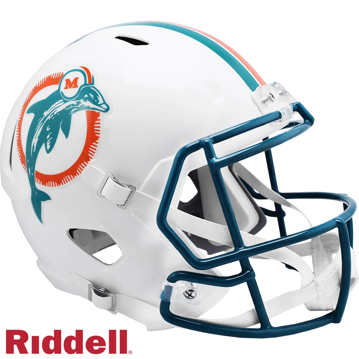 Miami Dolphins Riddell Replica Speed Helmet Full Size 1980s - ToylandEU™