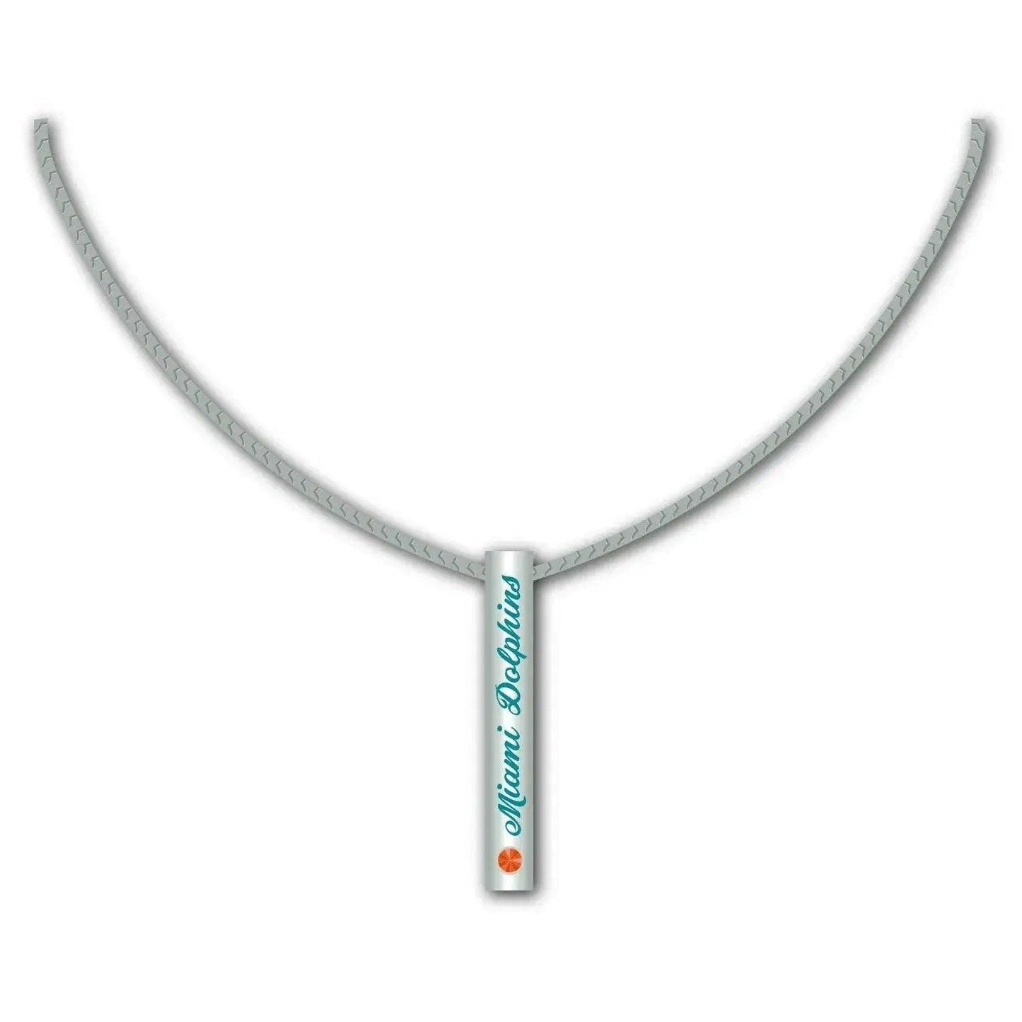 Miami Dolphins Sterling Silver Bar Necklace For Fans - ToylandEU™