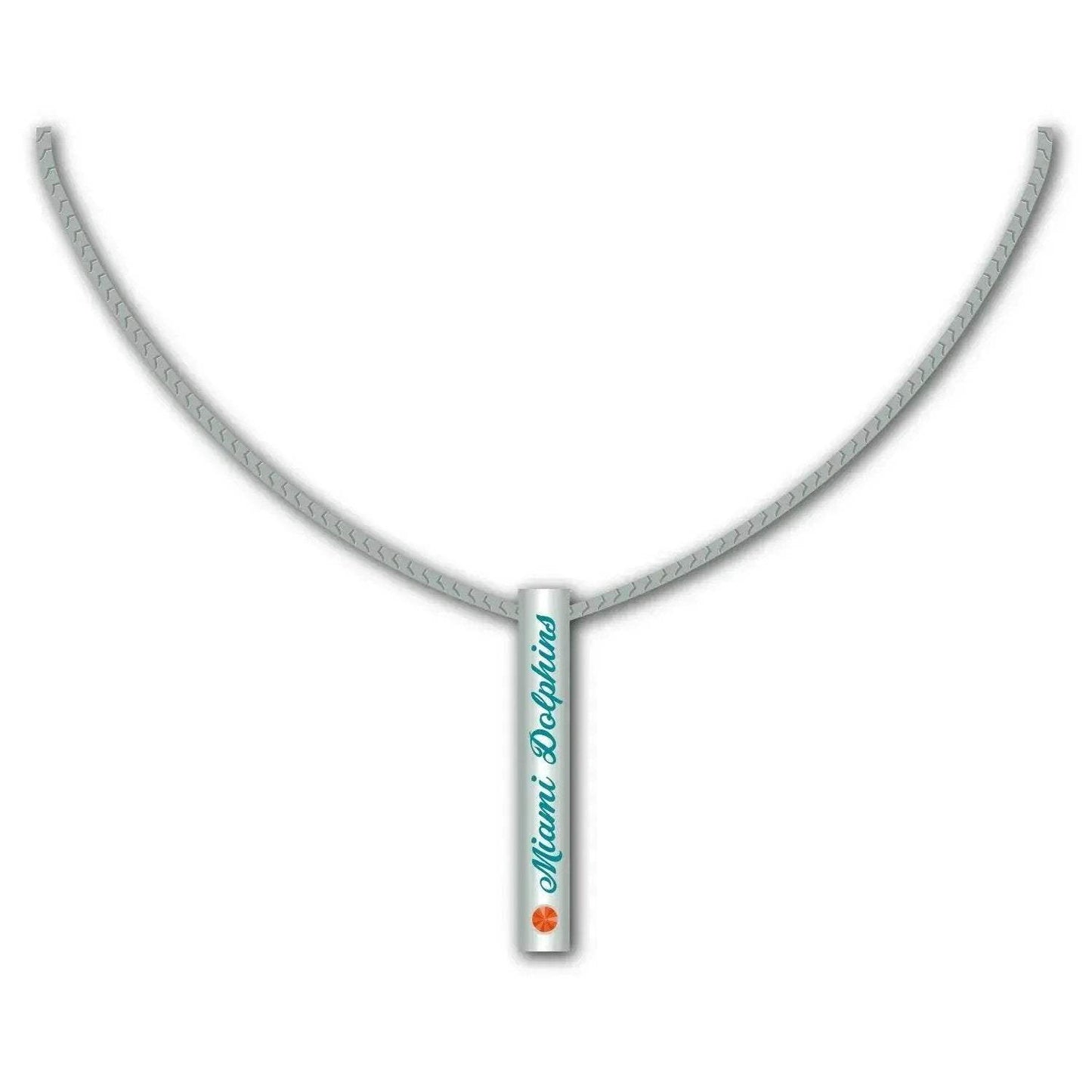 Miami Dolphins Sterling Silver Bar Necklace For Fans - ToylandEU™