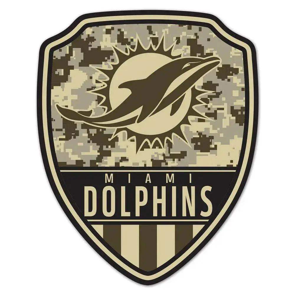 Miami Dolphins Wood Sign 11x14 Shield Shape Vintage - ToylandEU™