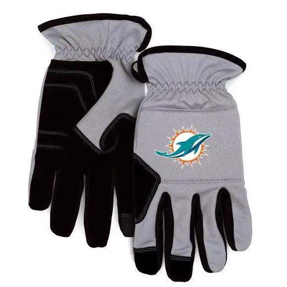 Miami Dolphins Work Gloves With Durable Grip And Padding - ToylandEU™