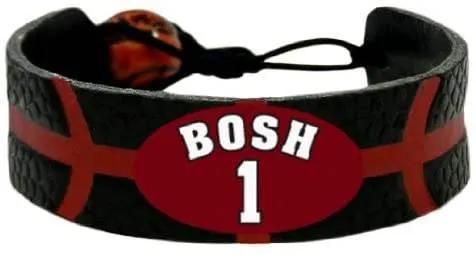 Miami Heat Leather Bracelet Team Colors Chris Bosh Official - ToylandEU™