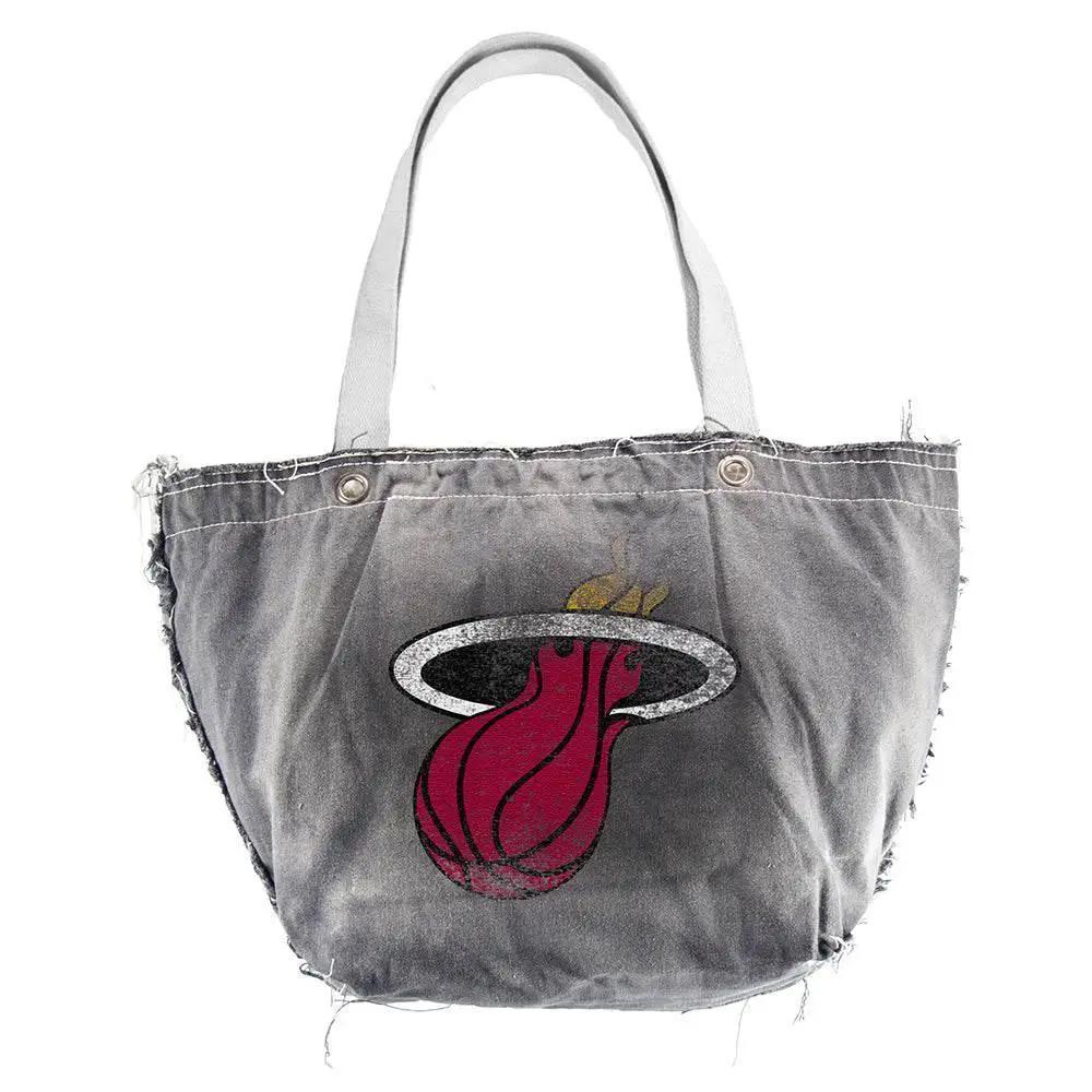 Miami Heat Vintage Tote Bag Cotton Canvas Hand Distressed - ToylandEU™