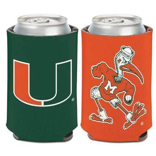 Miami Hurricanes 12oz Can Cooler Full Color Imprinted Foam - ToylandEU