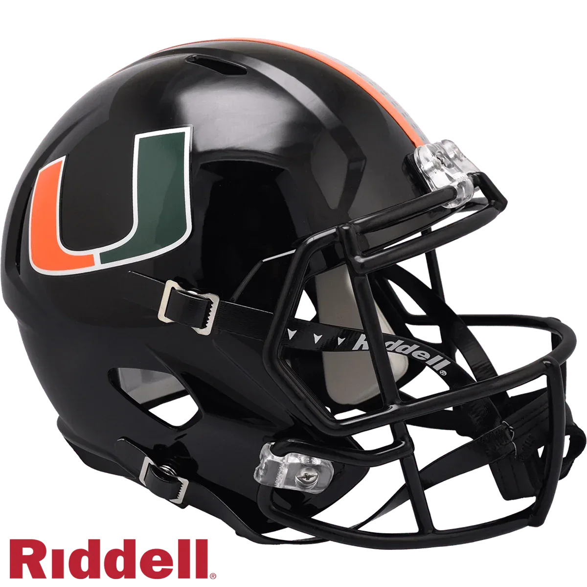 Miami Hurricanes Riddell Replica Full Size Helmet Black - ToylandEU™
