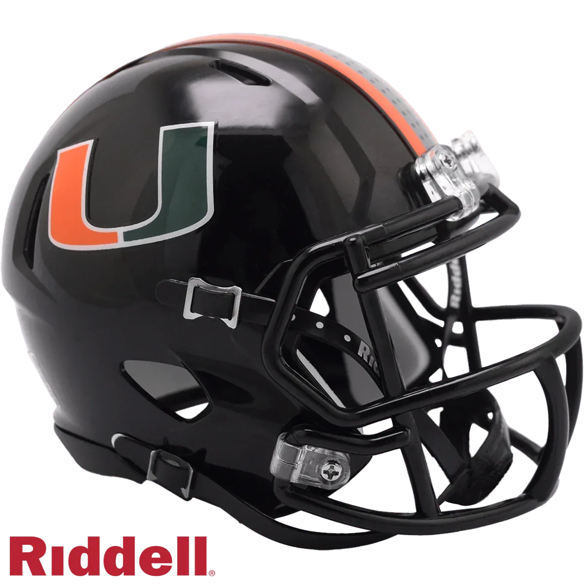 Miami Hurricanes Riddell Replica Mini Speed Helmet Black - ToylandEU™