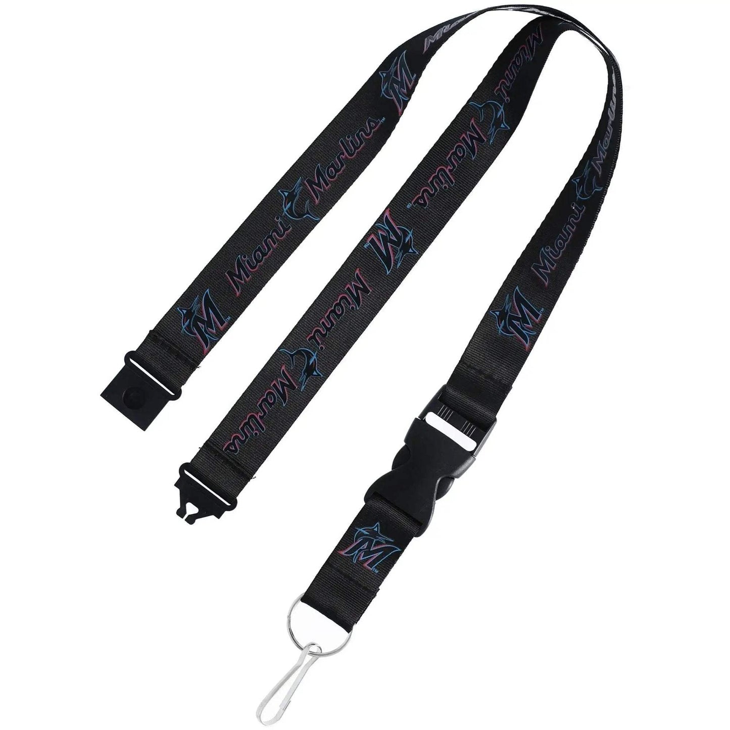 Miami Marlins Lanyard Black Breakaway Clip With Key Ring - ToylandEU™