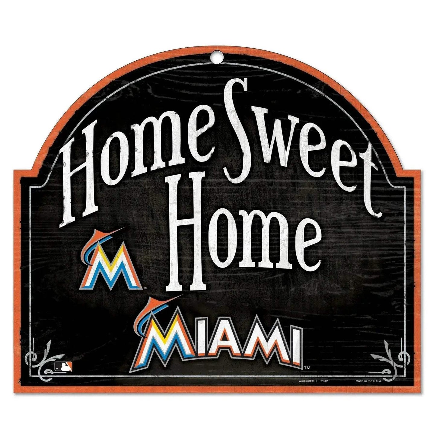 Miami Marlins Sign 10x11 Wood Arch Home Sweet Home Plaque - ToylandEU™