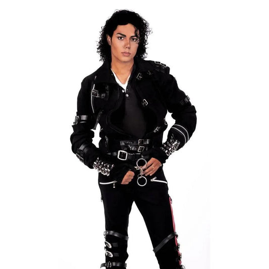 Michael Jackson BAD Jacket Cosplay for Men Slim Fit - ToylandEU™