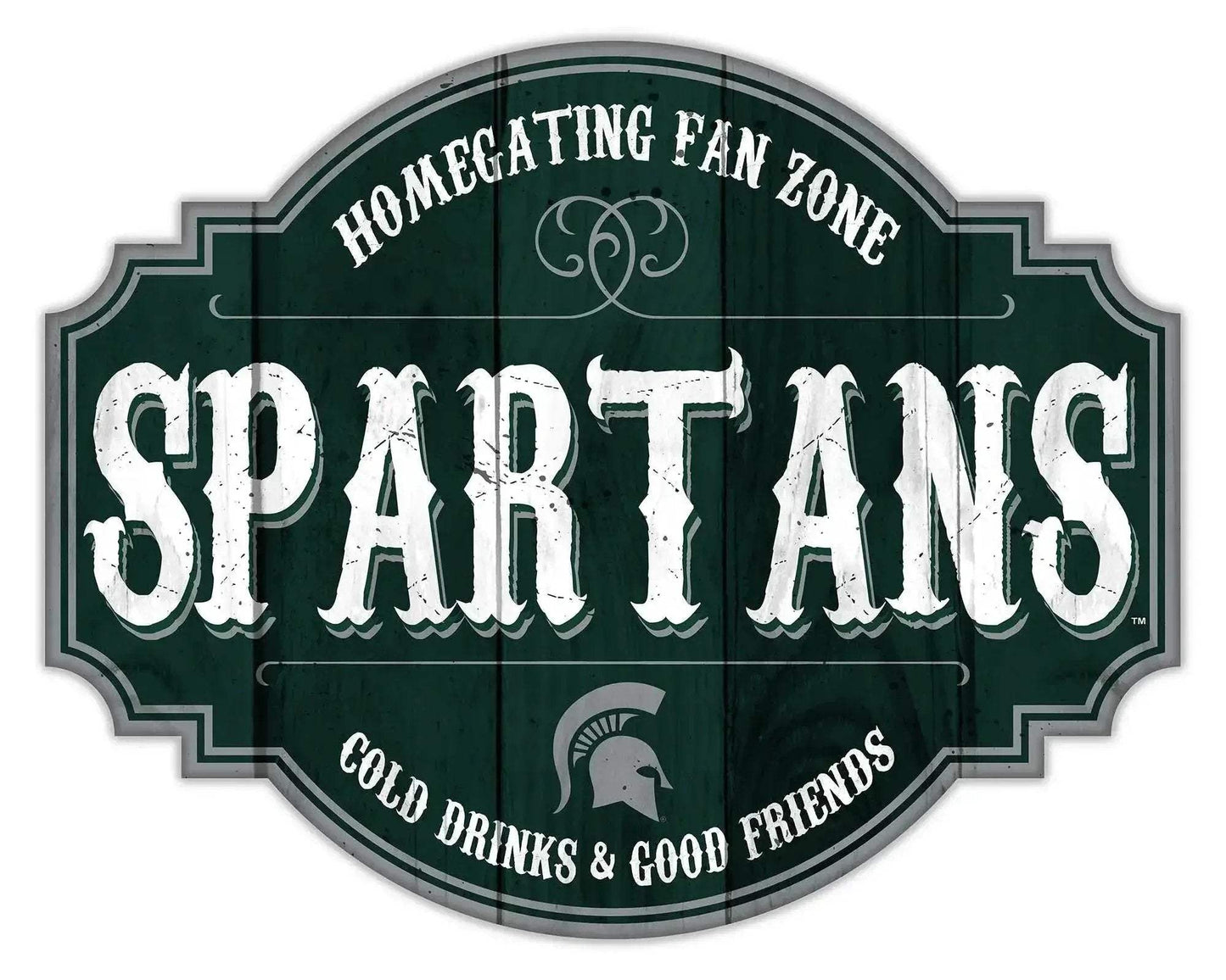 Michigan State Spartans Wood Sign 12 Inch Homegating Tavern - ToylandEU™