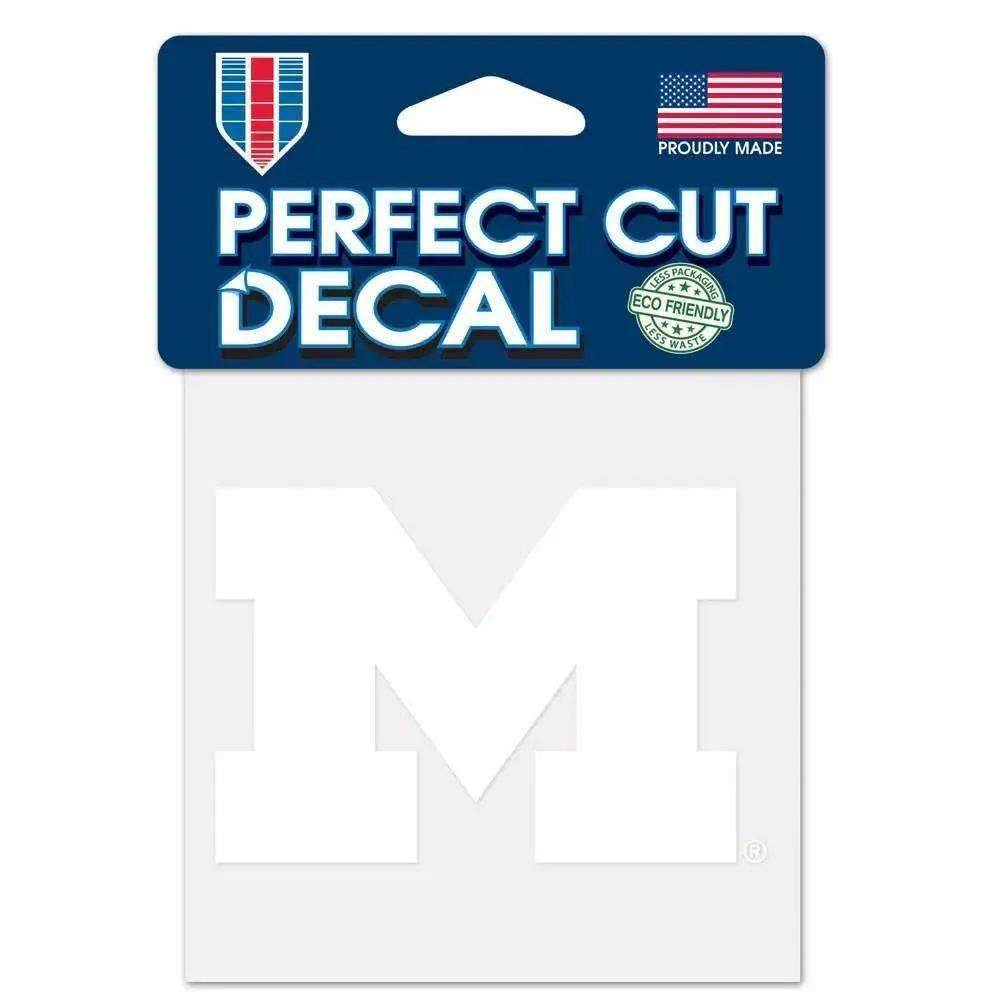Michigan Wolverines 4x4 Decal White Premium Cut Sticker - ToylandEU™