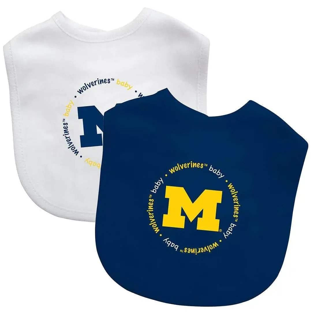 Michigan Wolverines Baby Bibs 2 Pack Officially Licensed - ToylandEU™