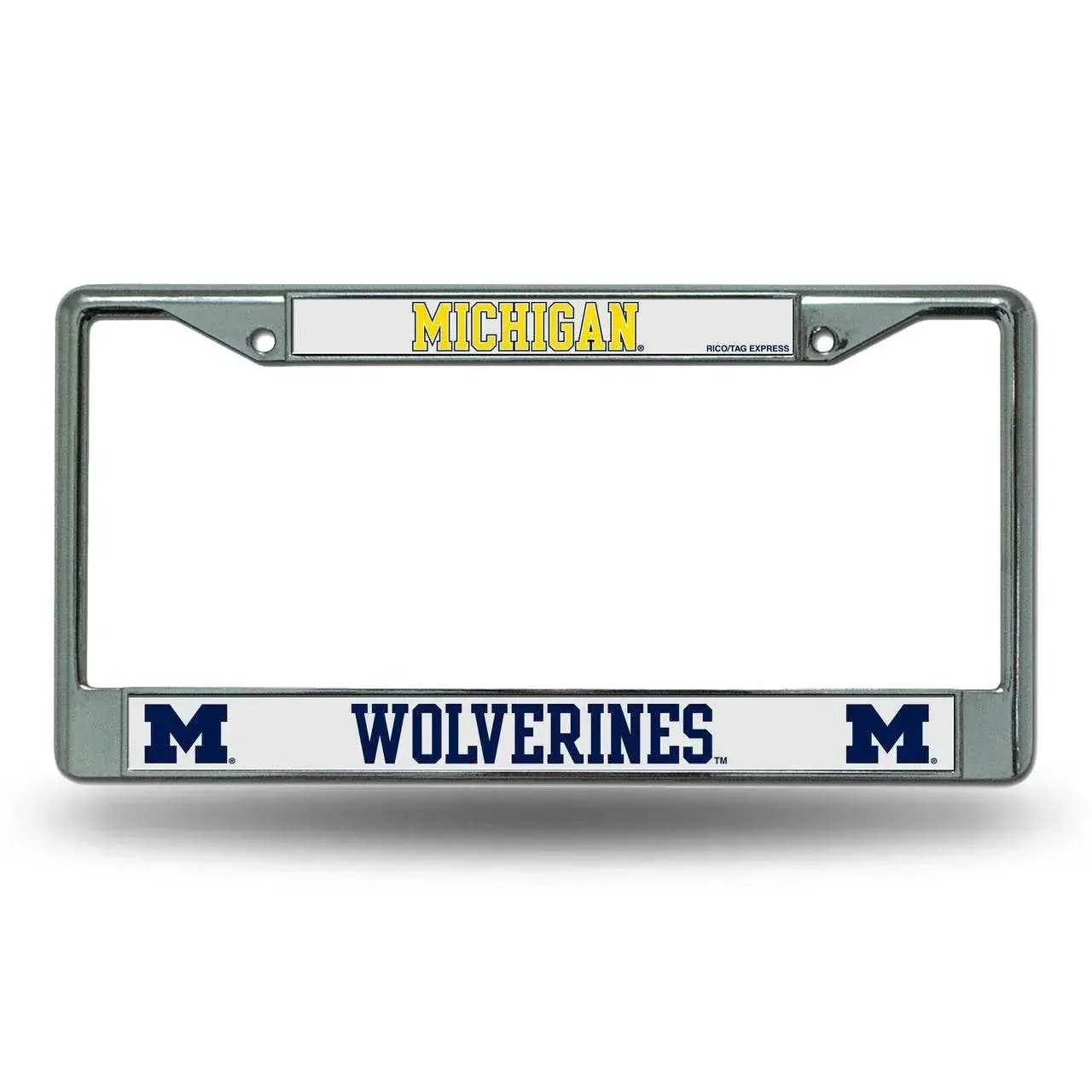 Michigan Wolverines License Plate Frame Chrome - ToylandEU