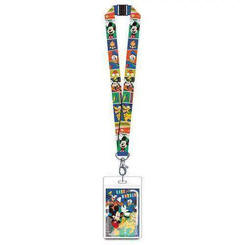 Mickey Mouse Lanyard With Breakaway Buckle And ID Card Holder - ToylandEU