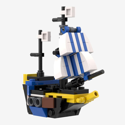 Mini Classic Clipper Pirate Ship | Brick Build | B3 Customs