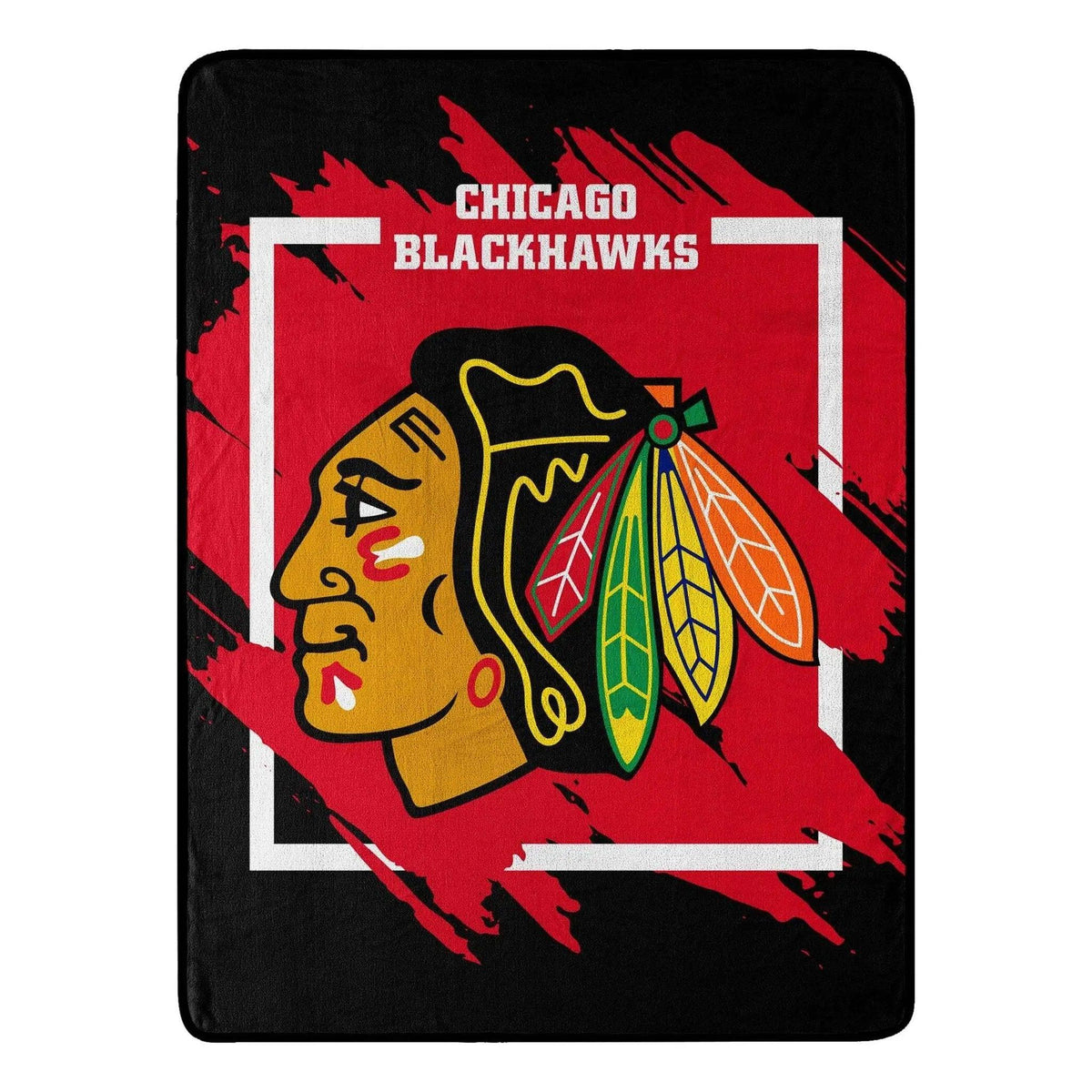 Chicago Blackhawks Micro Raschel Blanket 46x60 Dimensional - ToylandEU™