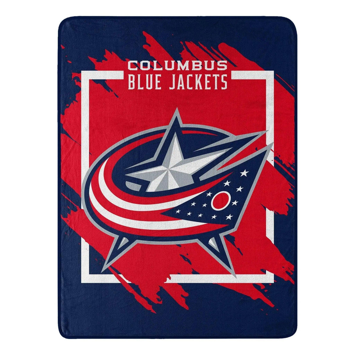 Columbus Blue Jackets Micro Raschel Blanket 46x60 Design - ToylandEU™