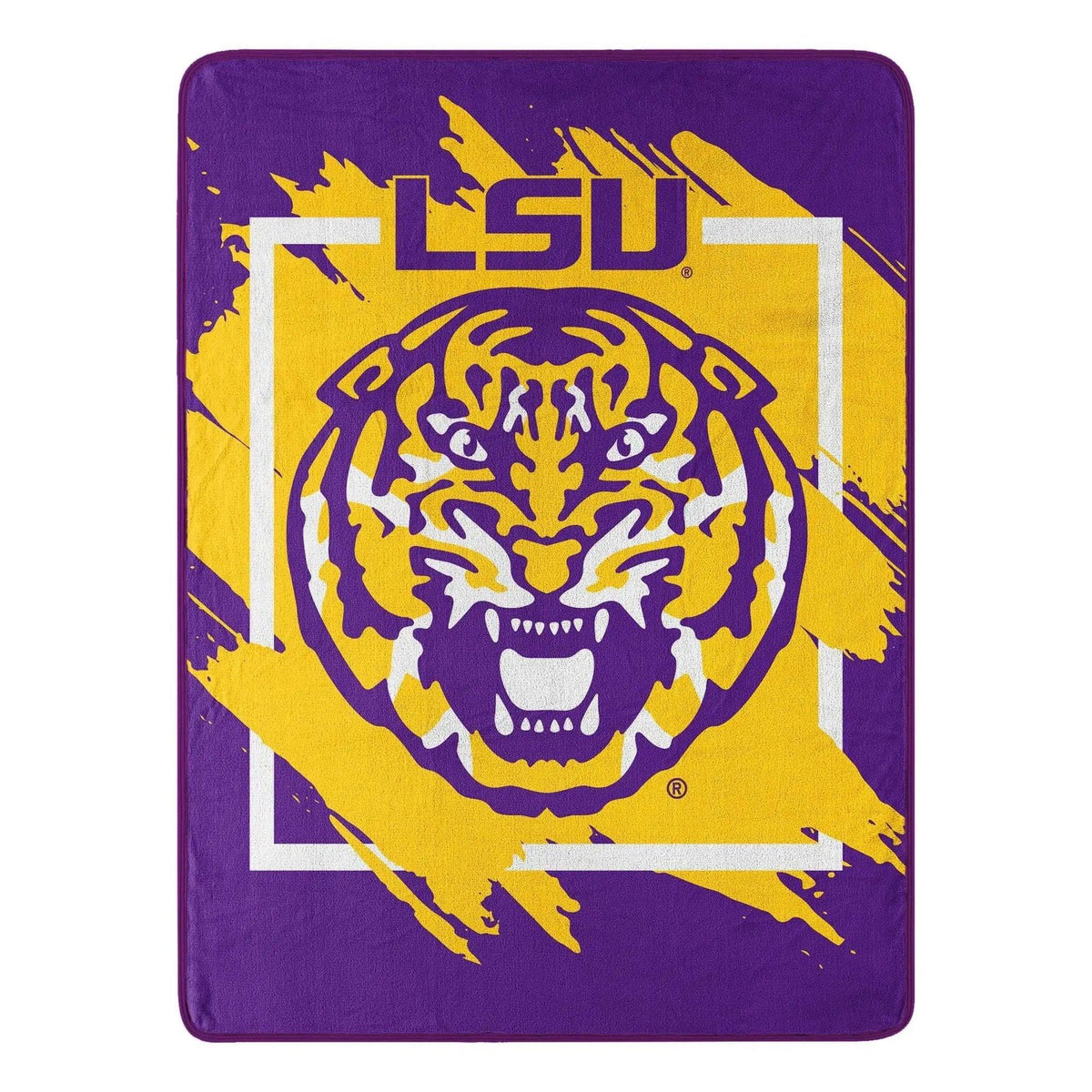 LSU Tigers Micro Raschel Blanket 46x60 Dimensional Design - ToylandEU™