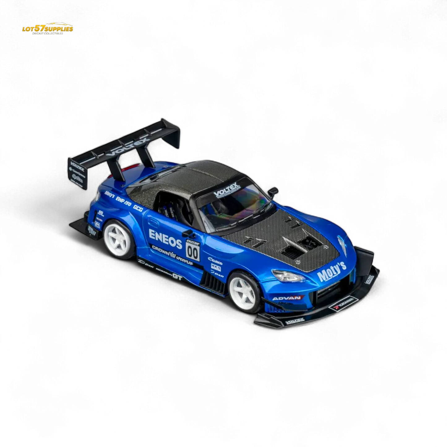 MicroTurbo Honda S2000 ENEOS #00 TOP FUEL - Candy Blue 1:64 - ToylandEU