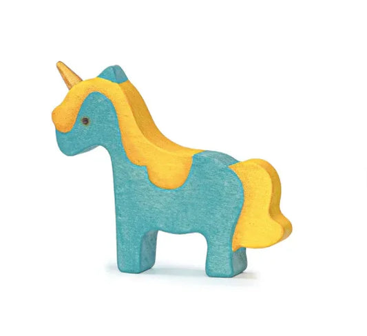 Handmade Wooden Baby Unicorn Figurine With Non Toxic Paint - ToylandEU