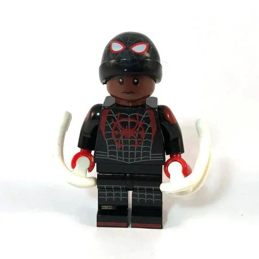 Miles Morales Spiderman Unmasked Minifigure Custom Toy - ToylandEU™