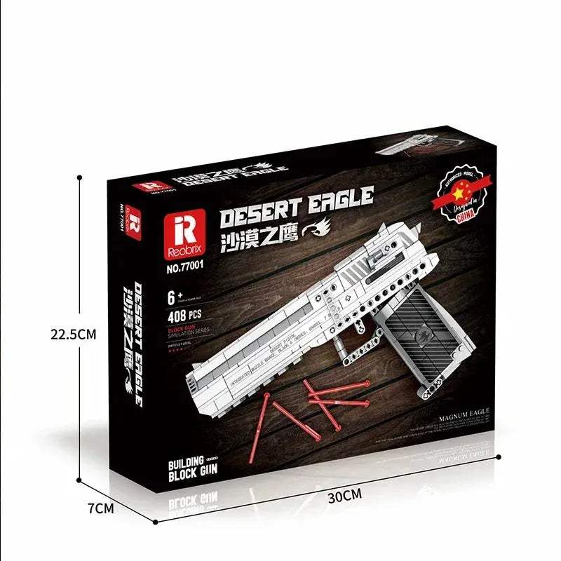 Military Building Blocks Desert Eagle DIY Gift Set 408PCS - ToylandEU