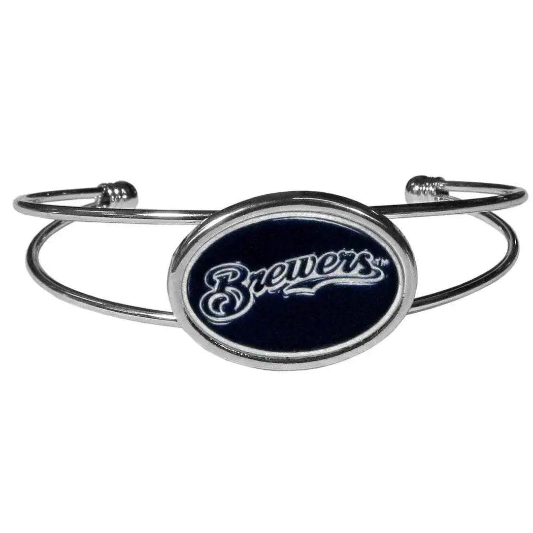 Milwaukee Brewers Double Bar Cuff Bracelet Enamel Logo - ToylandEU™