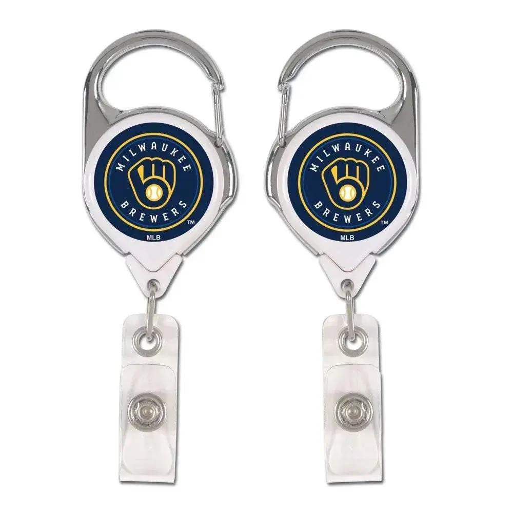 Milwaukee Brewers Premium Retractable Badge Holder Carabiner - ToylandEU™