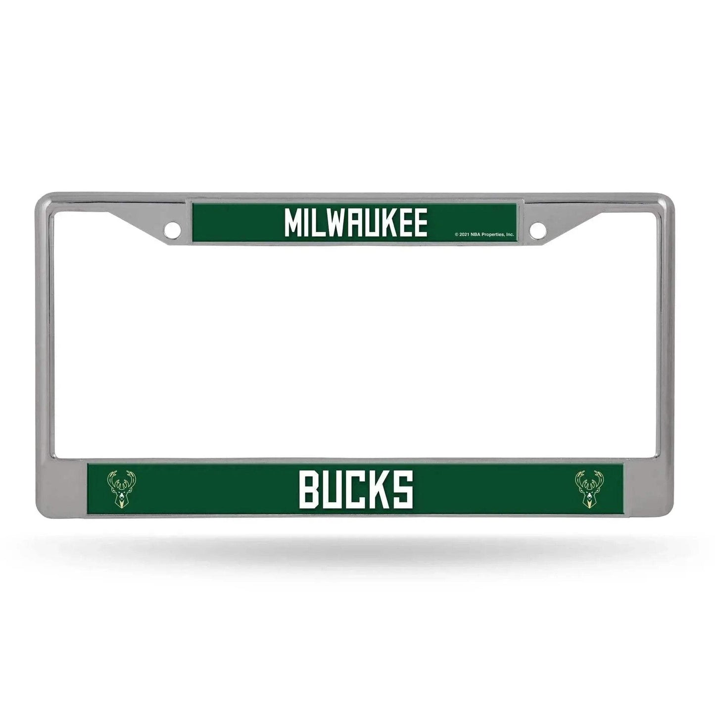 Milwaukee Bucks License Plate Frame Chrome Printed Insert - ToylandEU™