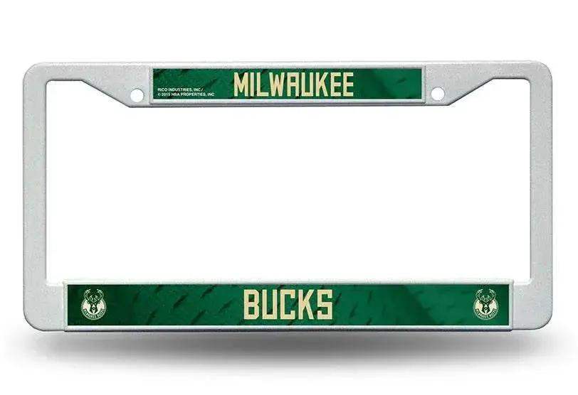 Milwaukee Bucks License Plate Frame Plastic Rico Industries - ToylandEU™