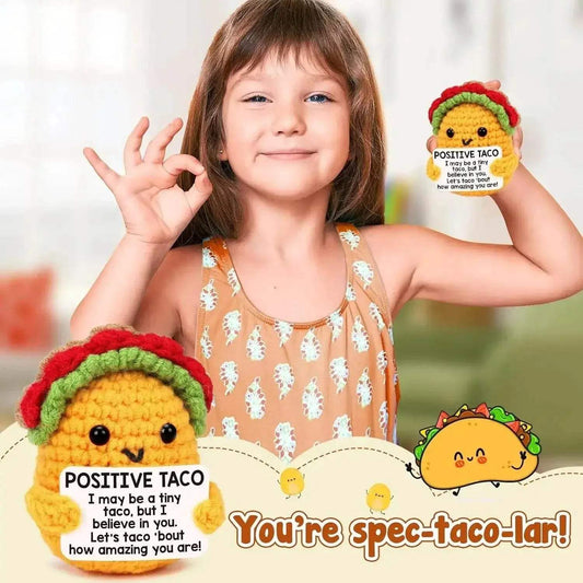 Mini Emotional Taco Support Crochet Funny Dolls Home Decor - ToylandEU