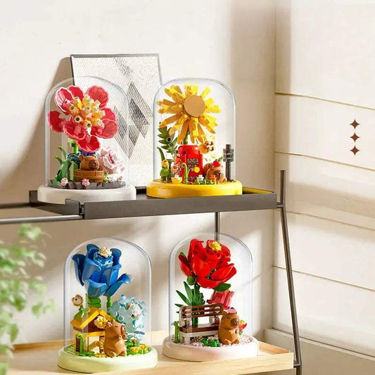 Mini Flower Building Blocks Garden Set Realistic Blooms - ToylandEU™