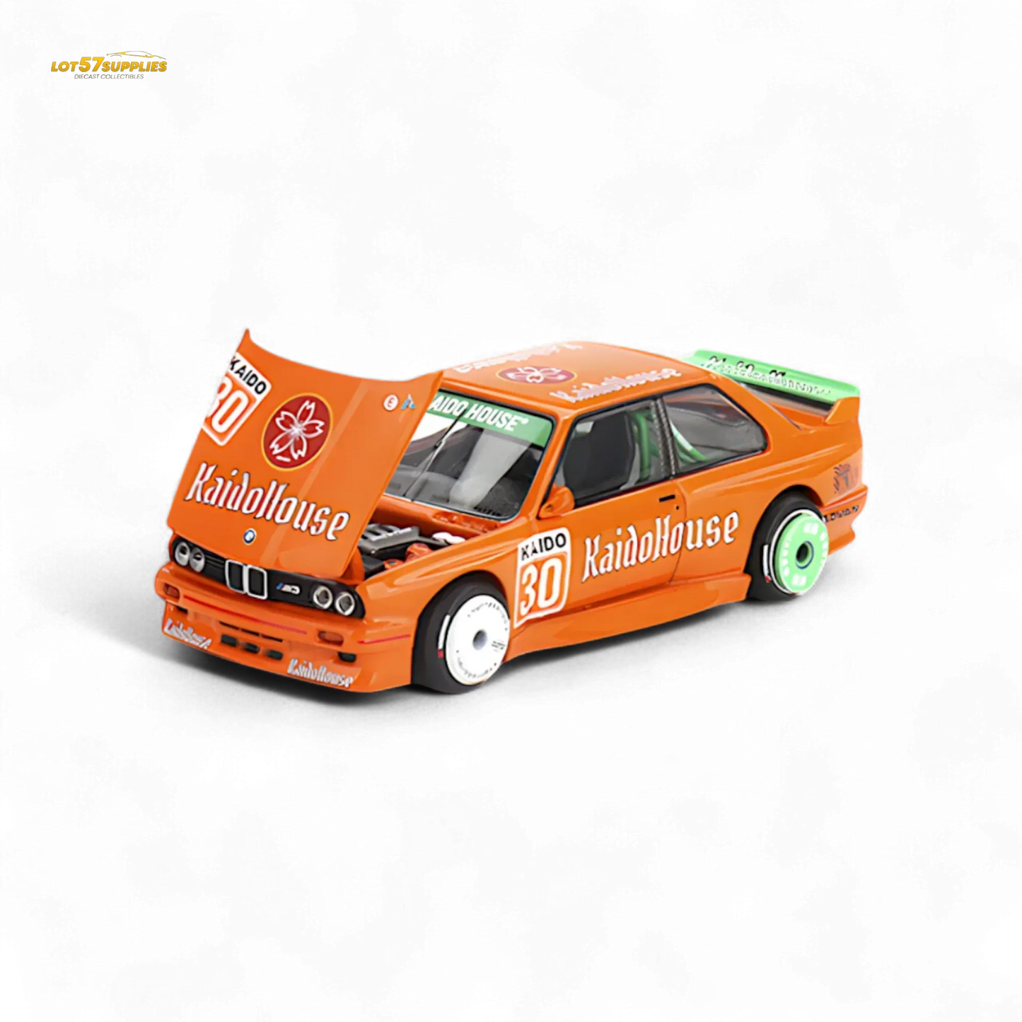 Mini GT x Kaido House BMW M3 E30 KaidoHaus Orange V1 1:64 KHMG177 - ToylandEU