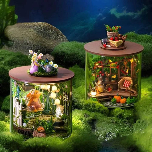 Mini Handmade Doll House Wooden 3D Puzzle Assembly Kit Creative Dream Dollhouse Crafts - ToylandEU